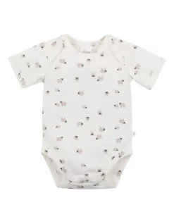 Budget ๐งจ Bebe Sheep Envelop Neck Bodysuit In White ๐