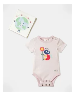 Deals โ Jack & Milly Indy Bodysuit And Book Set Light Pink ๐