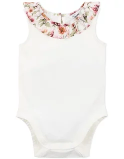 Cheap โจ Bebe Liberty Fairytale Collar Bodysuit In Ivory ๐ฅ
