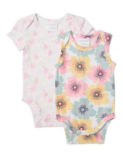 Brand new 👏 Marquise Spotty Floral Bodysuit 2 Pack In Dot Dash/Floral 🌟