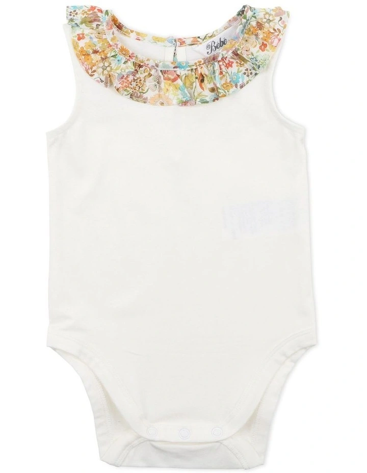 Hot Sale π Bebe Liberty Classic Collar Bodysuit In Ivory π₯
