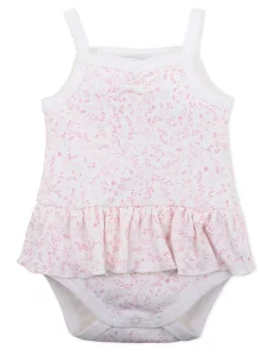 Buy ๐ Bebe Lola Fern Frill Singlet Bodysuit In Pink ๐
