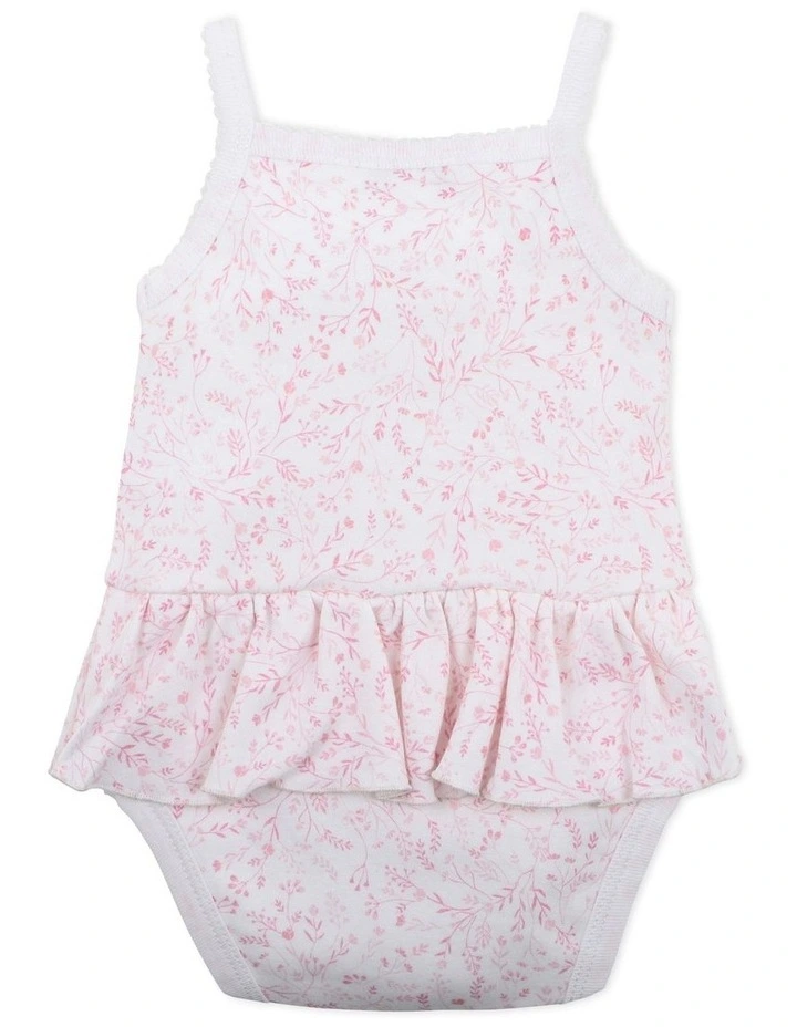 Buy π Bebe Lola Fern Frill Singlet Bodysuit In Pink π - Image 2