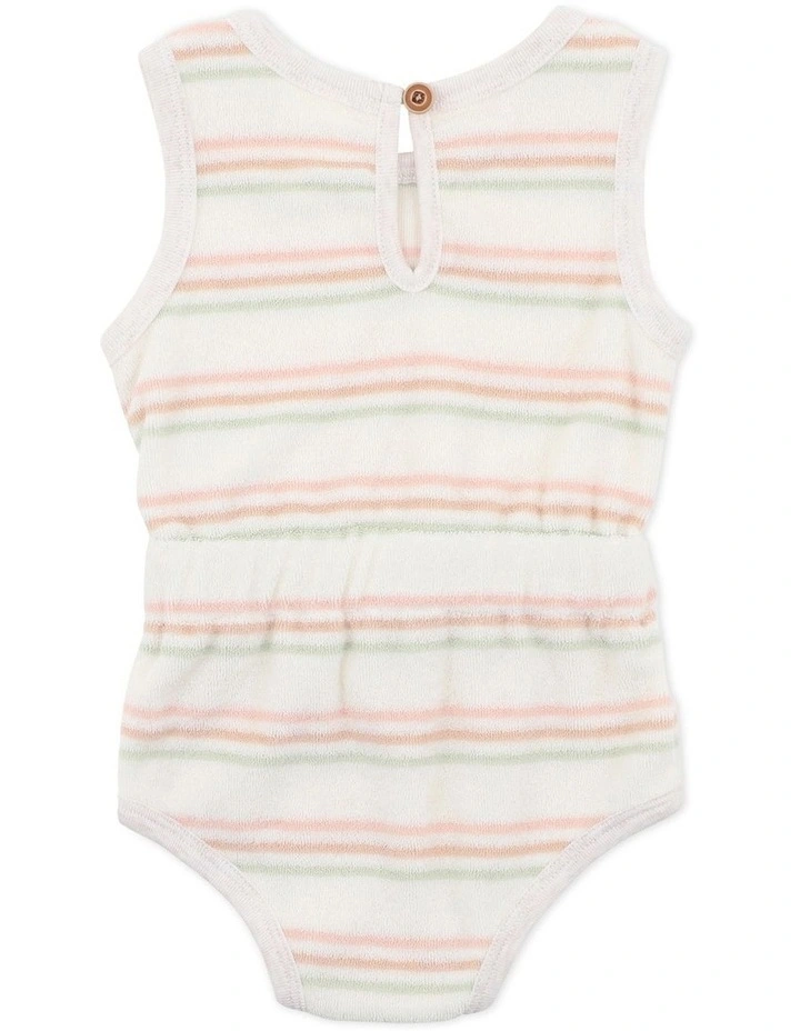 Best Sale π Bebe Stripe Terry Bodysuit In Multi π - Image 2