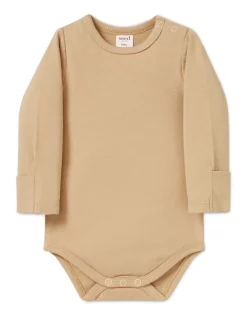 Hot Sale โค๏ธ Seed Heritage Organic Mitten Bodysuit In Natural ๐ฅ