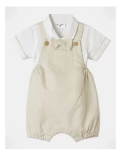 New ❤️ Origami Daniel Overall Set In Beige 👏