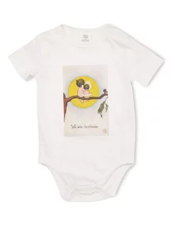 Brand new βοΈ Walnut May Gibbs Sparrow Onesie In White β