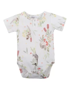 Deals ✔️ Bebe Possum Button Bodysuit In Ivory ✨