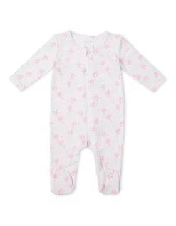 Buy 👍 Marquise 👧 Girls Long Sleeve Zipsuit In Dot Dash Pink ⌛
