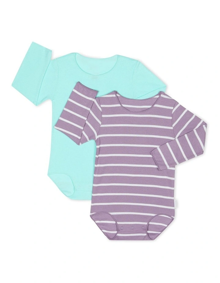 Coupon π€© Bonds Rib Long Sleeve Bodysuit 2 Pack In Multi π₯