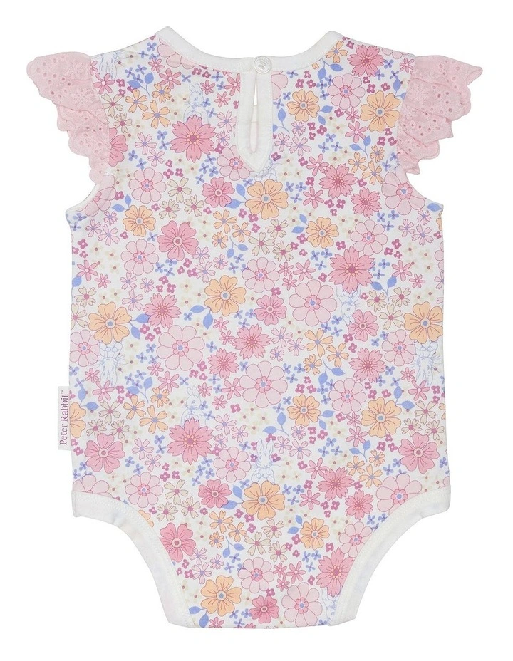 Outlet π€© Peter Rabbit Floral Frill Bodysuit In Pink π₯° - Image 2
