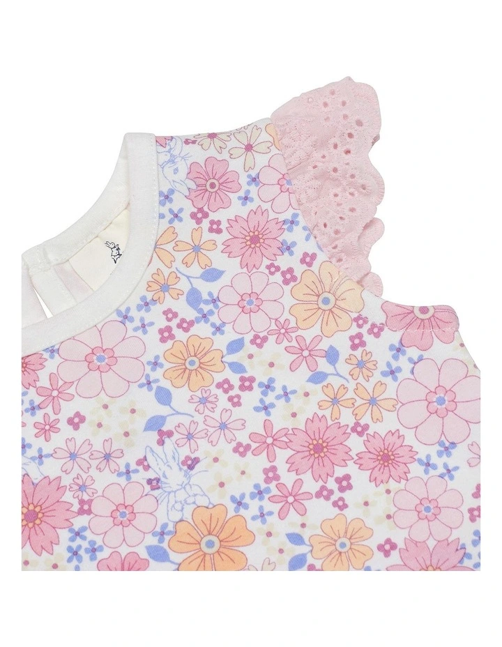Outlet π€© Peter Rabbit Floral Frill Bodysuit In Pink π₯° - Image 3