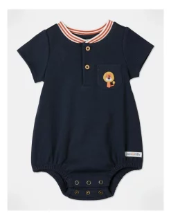 Top 10 ๐ Jack & Milly Paddy Bodysuit With Patch Pocket In Navy ๐