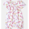 Hot Sale ⌛ Sprout Parrot Shirred Romper In White ????
