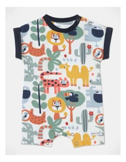 New π Jack & Milly Teddy Short Leg Romper In Assorted π