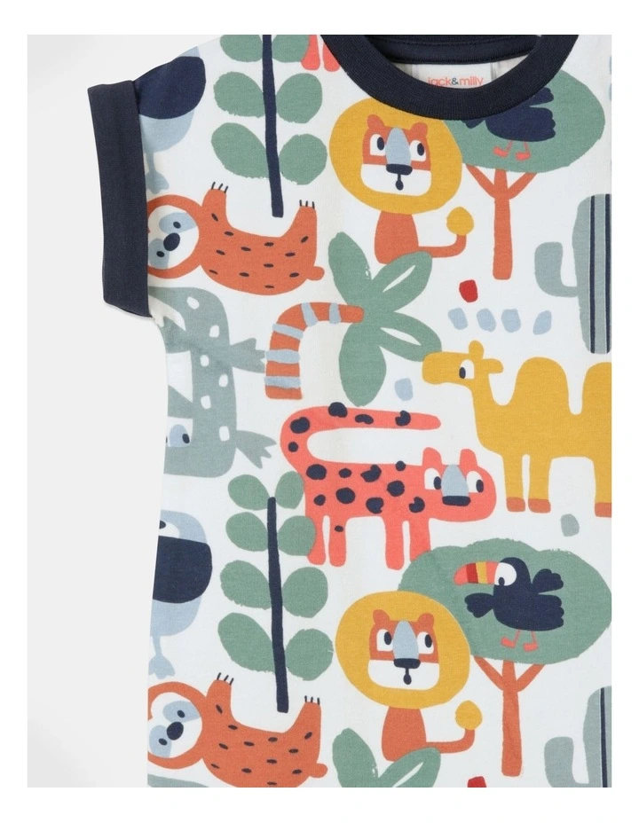 New π Jack & Milly Teddy Short Leg Romper In Assorted π - Image 2