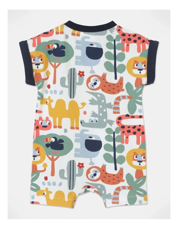 New π Jack & Milly Teddy Short Leg Romper In Assorted π - Image 3