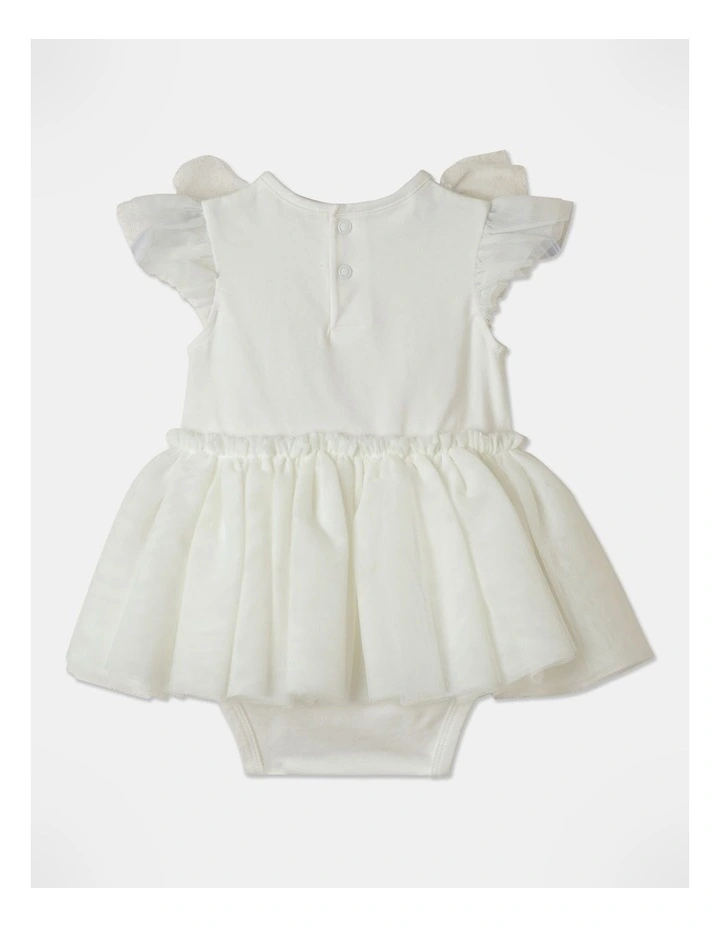 Promo π Origami Sky Double Ruffle Frill Bodysuit In White β€οΈ - Image 6