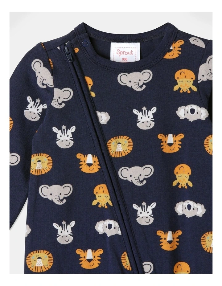 Top 10 π€© Sprout Essentials Animal Faces Coverall In Navy π - Image 2