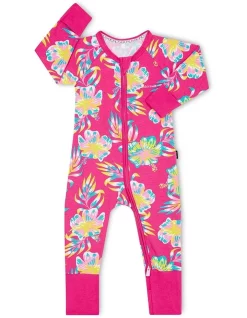 Promo ๐ Bonds Zip Wondersuit ๐ Summer High Biscus In Pink Zing ๐