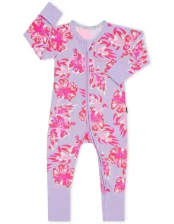 Budget π Bonds Zip Wondersuit π Summer High HiBiscus In Violet Rules π