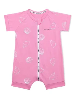 Wholesale π Bonds Wondercool Zip Romper In Wondershell Pink β