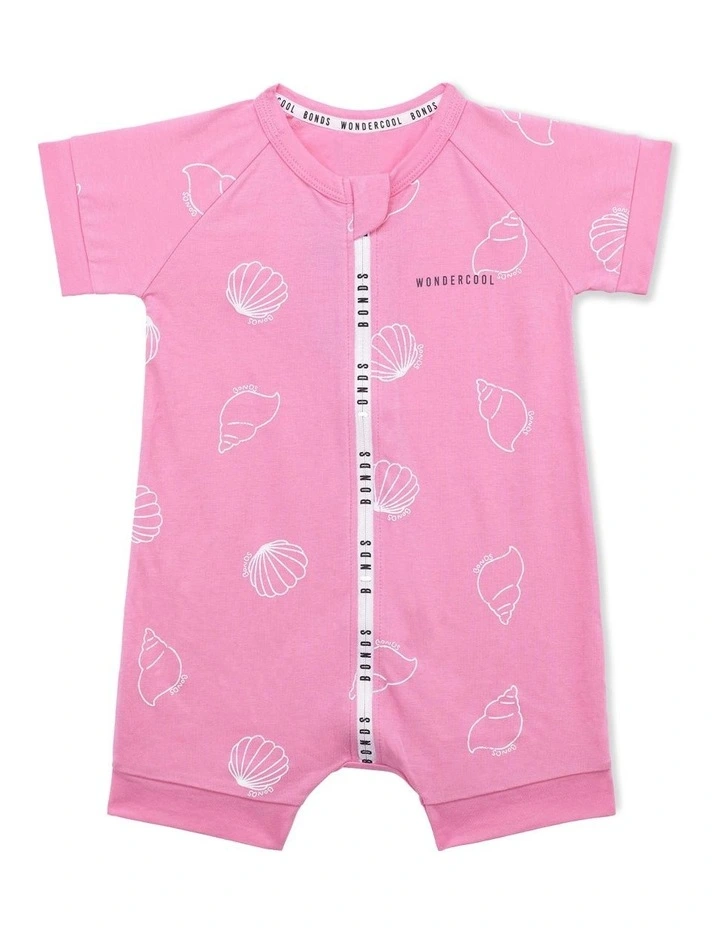 Wholesale π Bonds Wondercool Zip Romper In Wondershell Pink β