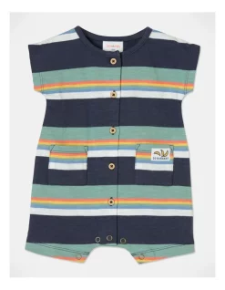 Budget π Jack & Milly James Short Sleeve Romper In Navy π