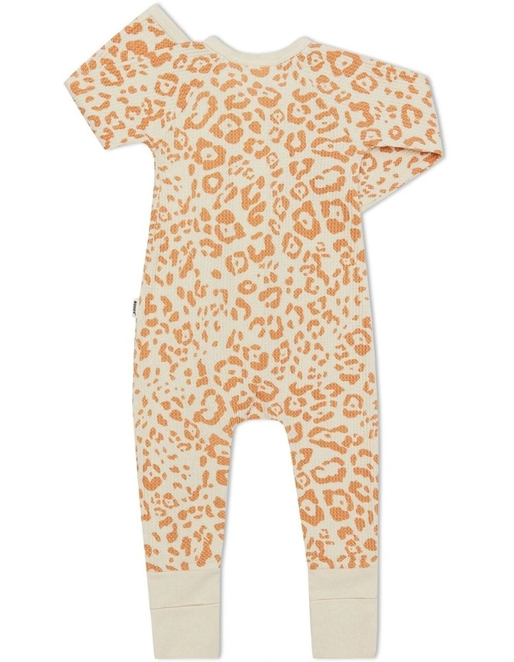 Outlet π Bonds Waffle Zip Wondersuit In Sesame Seed Beige π - Image 2