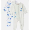 Cheapest ???? Sprout Essential Whale Coverall 2 Piece Set In White ????