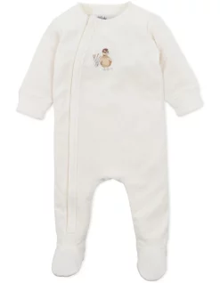Best deal ๐ Bebe Jesse Long Sleeve Zip Onesie In Cream ๐