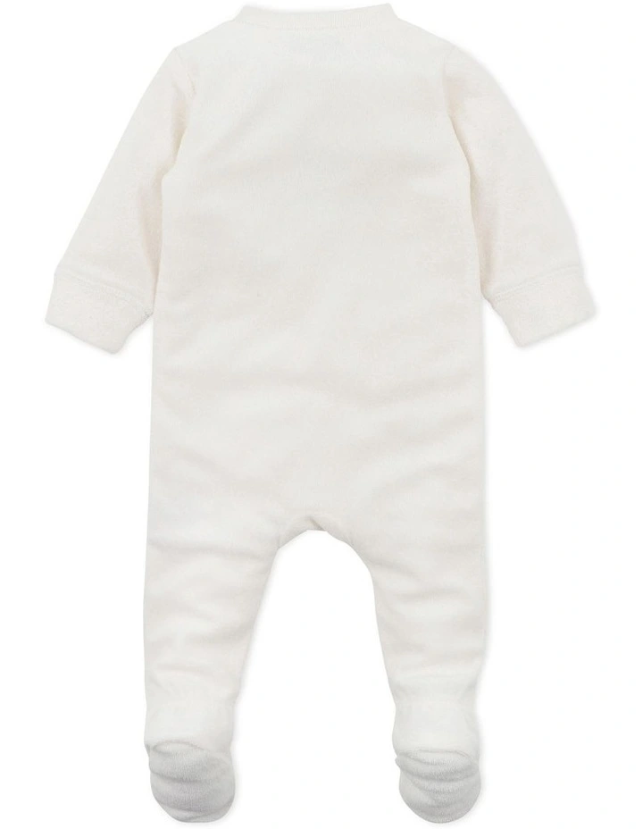 Best deal π Bebe Jesse Long Sleeve Zip Onesie In Cream π - Image 2
