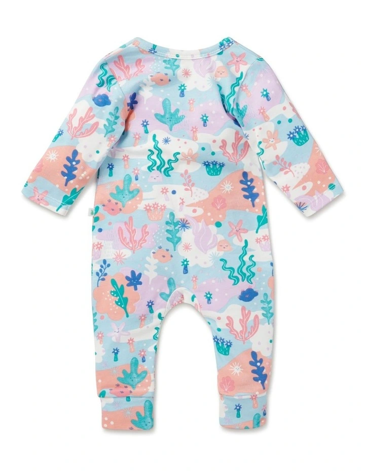 Best reviews of π Little Green & Co Jersey Footless Onesie In Coral Garden π - Image 3