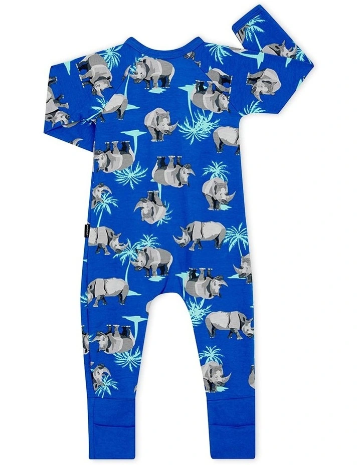 Top 10 βοΈ Bonds Zip Wondersuit In Rhinos Blue Print π€© - Image 2