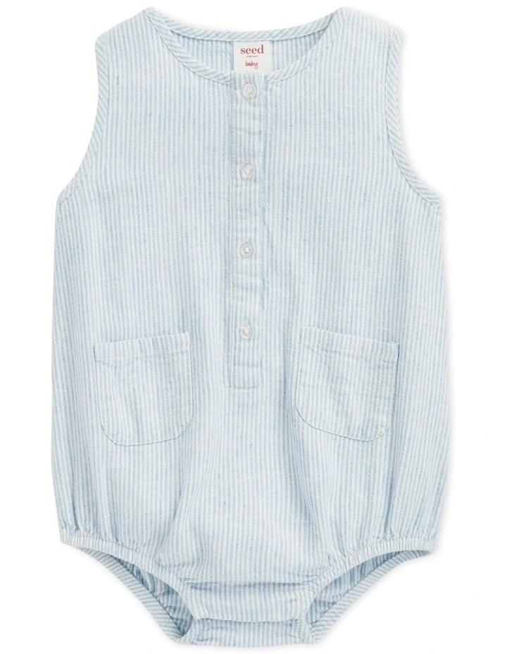 Outlet π Seed Heritage Stripe Romper In Blue β