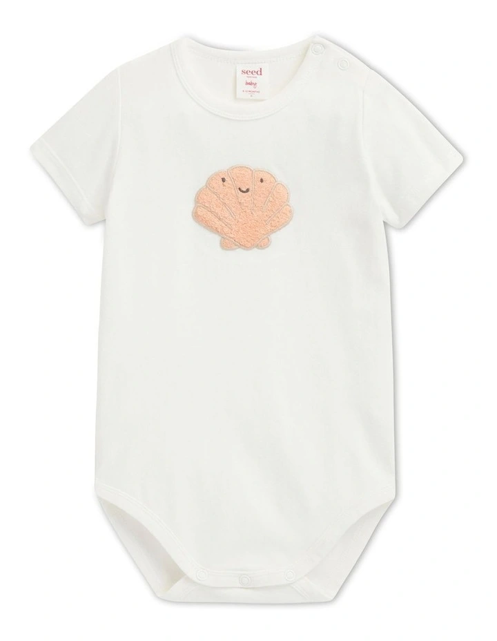 Wholesale π Seed Heritage Shell Bodysuit In White π€©