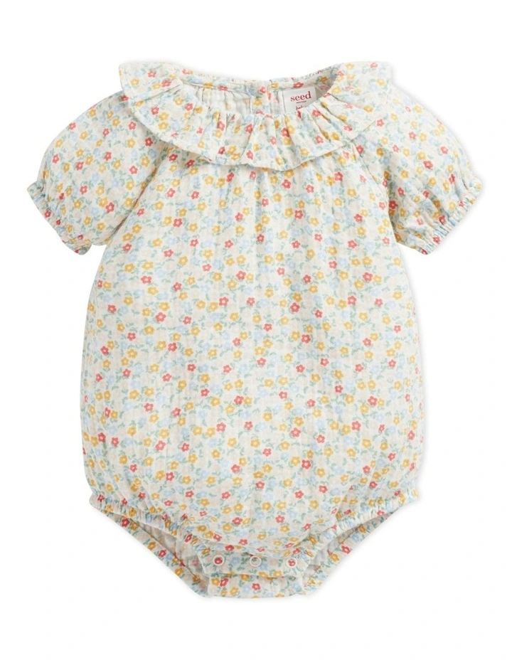 Best deal 𧨠Seed Heritage Frill Neck Romper In Multi π