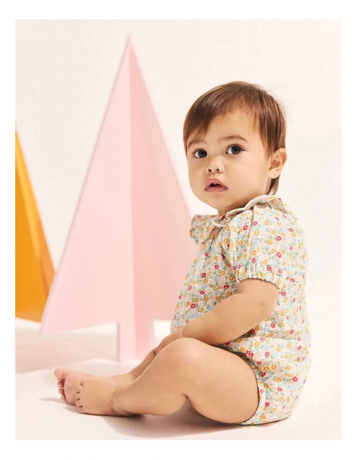 Best deal 𧨠Seed Heritage Frill Neck Romper In Multi π - Image 3