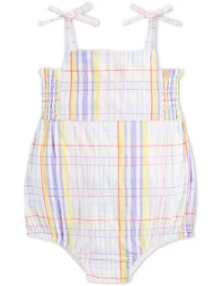 Discount π Seed Heritage Multi Check Romper In Multi π―