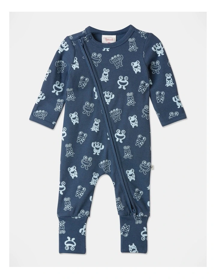 Cheap π₯ Sprout Essentials Rib Monster Coverall In Navy π€©
