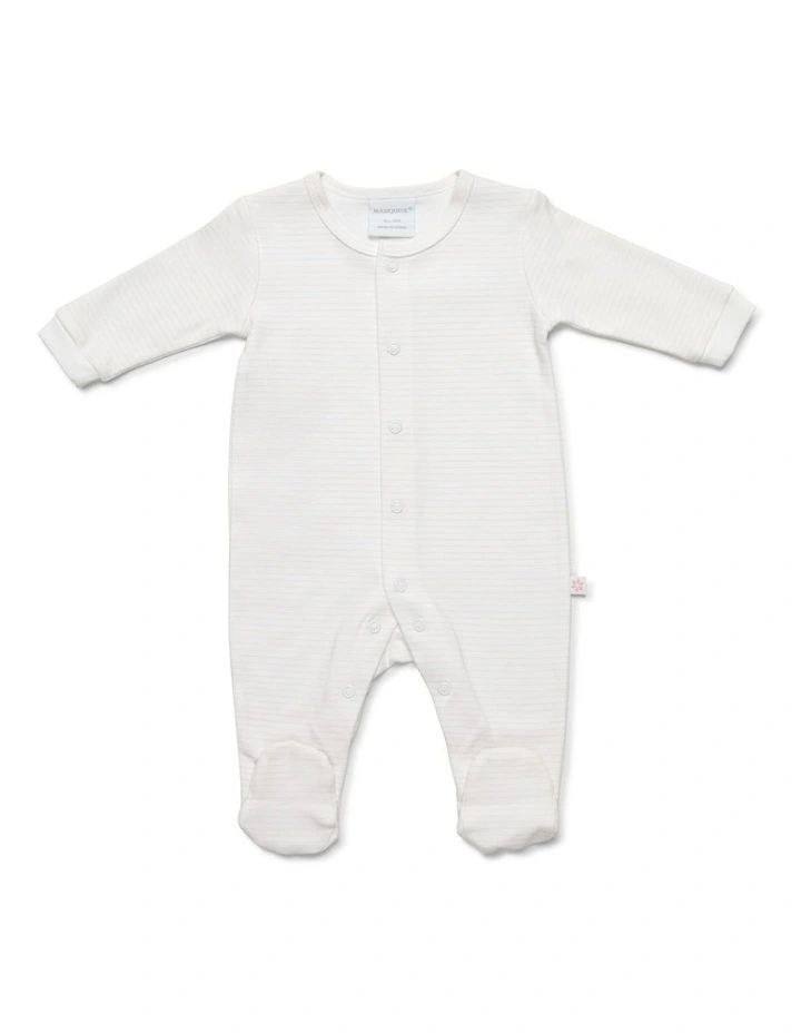 Best Pirce π Marquise Footed Studsuit Pink/White 2 Pack π - Image 2