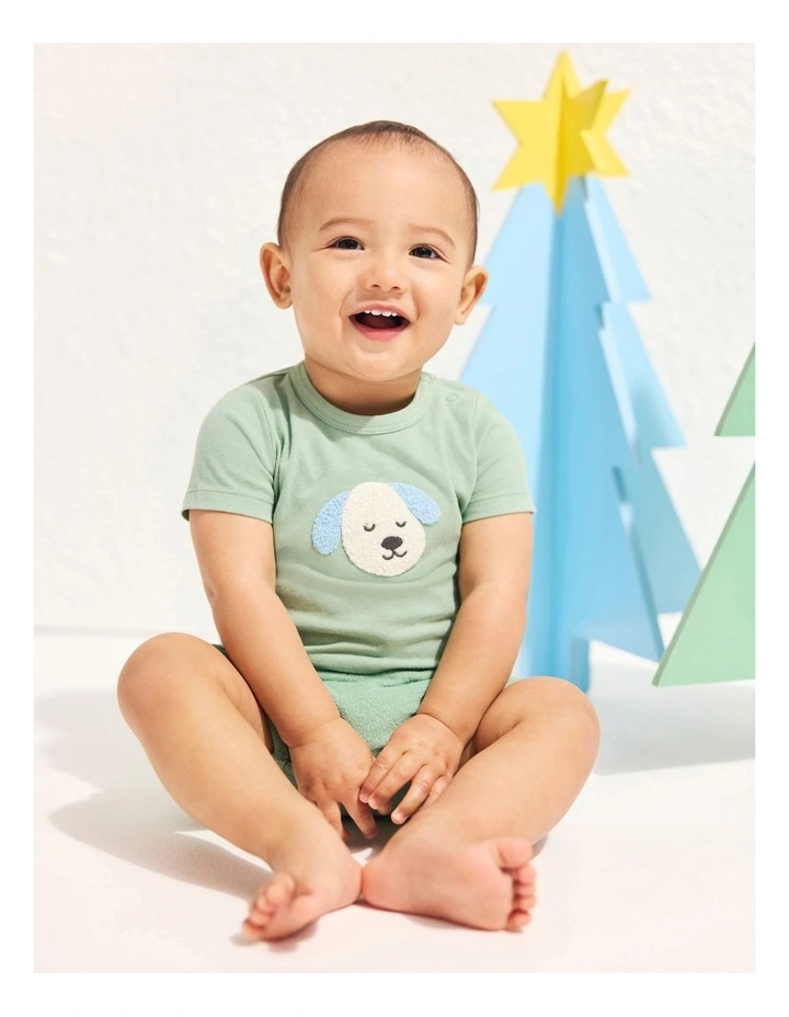 Flash Sale β€οΈ Seed Heritage Puppy Bodysuit In Gum Leaf π€© - Image 3