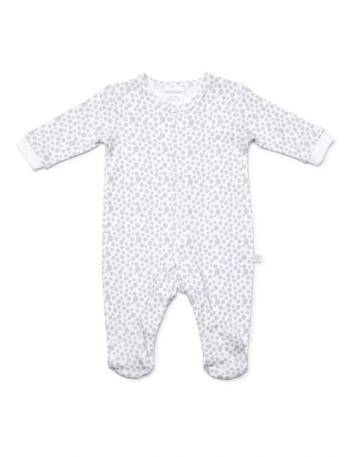 Best Pirce βοΈ Marquise Unisex Footed Studsuit Grey 2 Pack π - Image 2