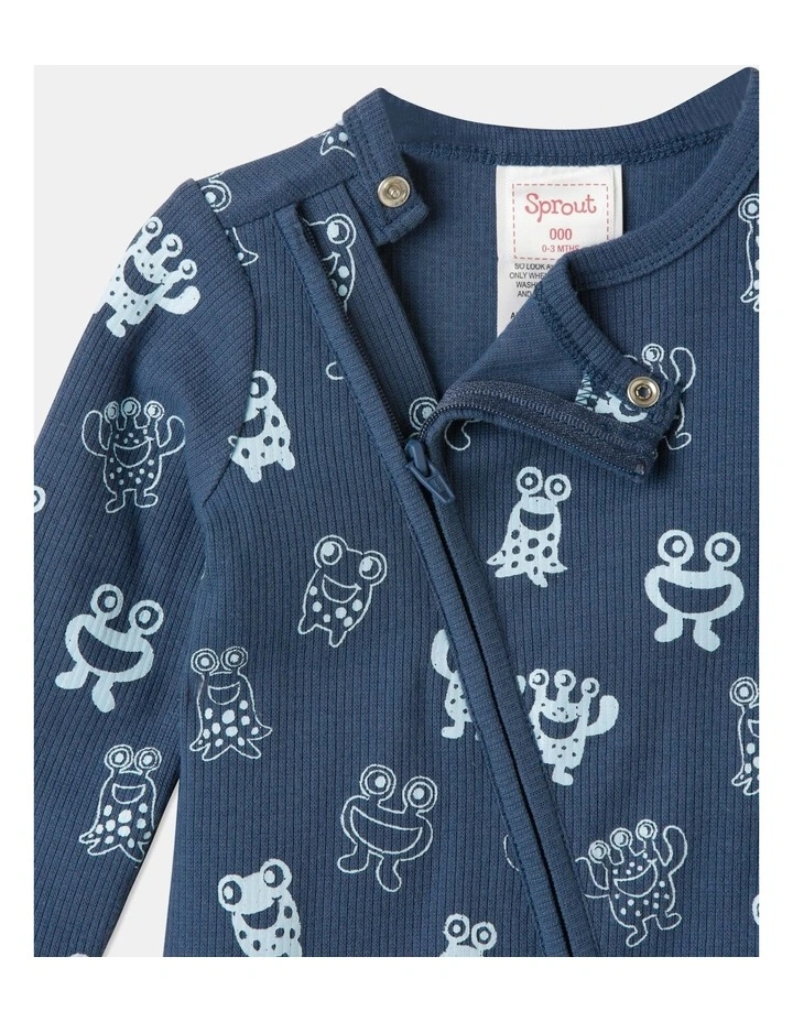 Cheap π₯ Sprout Essentials Rib Monster Coverall In Navy π€© - Image 2