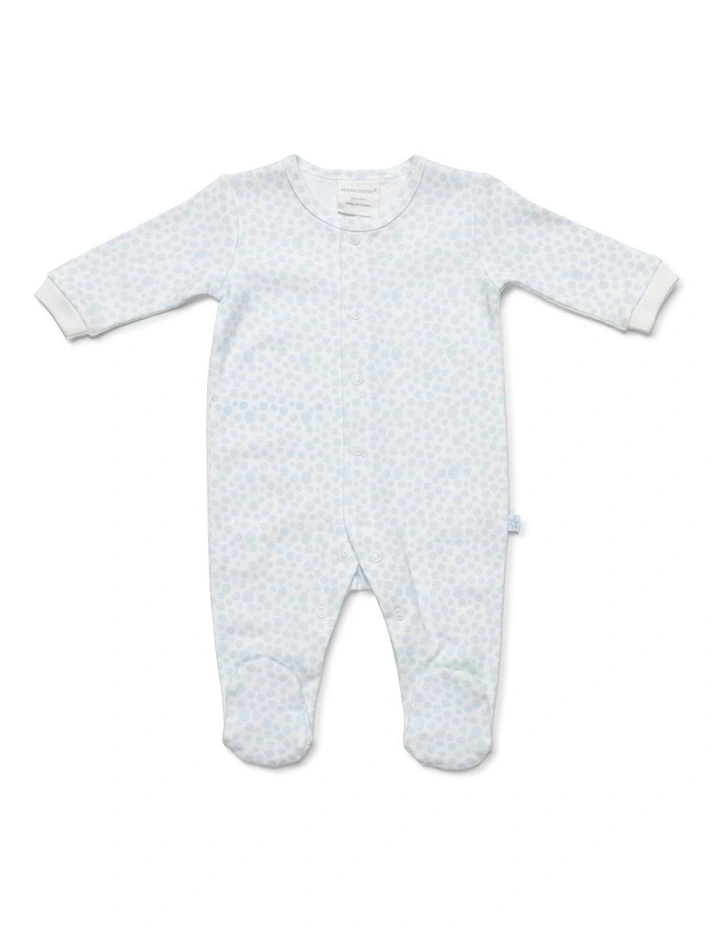 Budget π Marquise Footed Studsuit Blue/White 2 Pack β€οΈ - Image 3