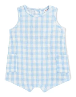 New π Seed Heritage Gingham Pocket Romper π₯°