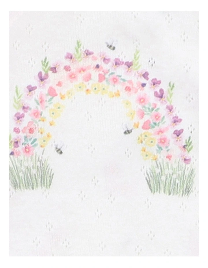 Best Sale π Bebe Hana Long Sleeve Wrap Onesie In White π - Image 3