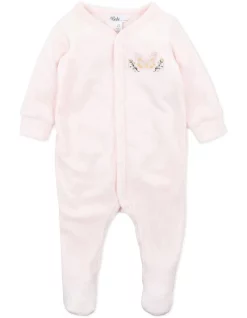 Best Sale โจ Bebe Noa Velour Onesie Pink ๐