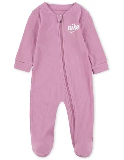 Cheap 🌟 Nike Neutral E1D1 Rib Footed Coverall In Pale Elemental Pink ❤️