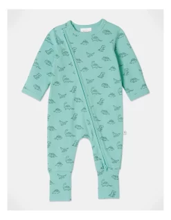 Best reviews of π Sprout Essentials Rib Dino Coverall In Turquoise π